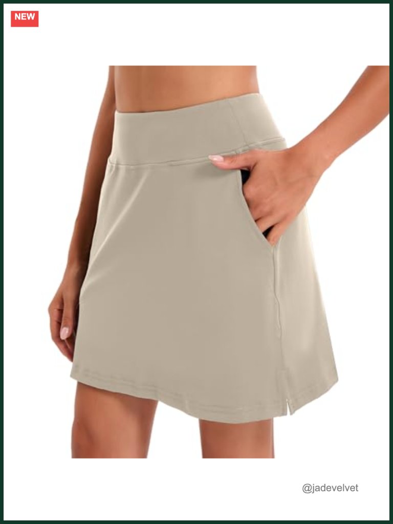 Women's Active Athletic Skort Lightweight Tennis Skirt Running Training Golf
